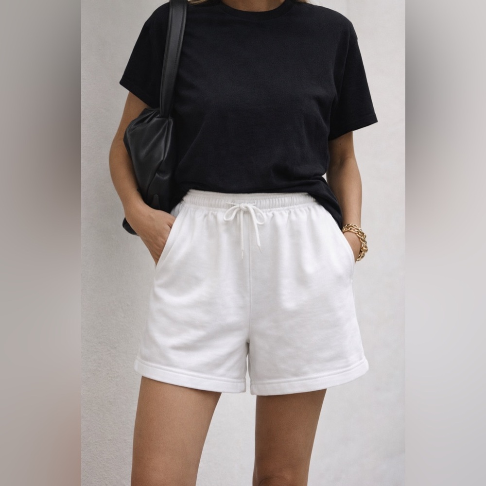 The Frankie Shop White Sweat Shorts